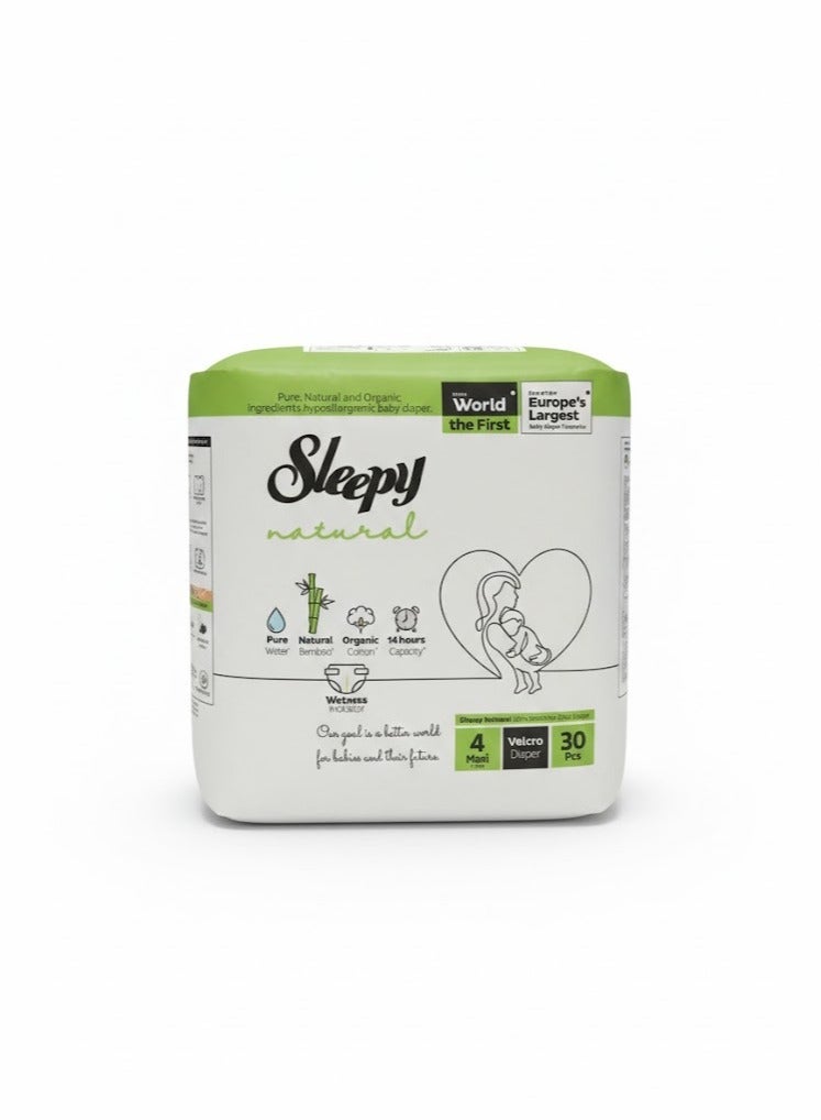 Sleepy Baby Diaper Natural Pants Size 4 Ultimate Comfort 4 x 30 Diapers - Image 1
